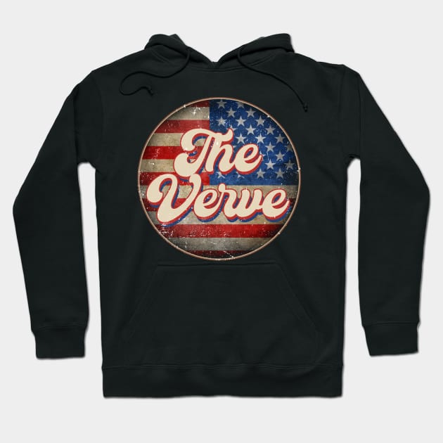 American Flag Personalized Verve Proud Name Birthday Hoodie by BilodeauBlue